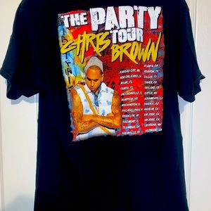 Chris brown the party tour shirt